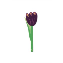 Flower Bookmarks - Purple Tulip