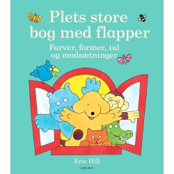 Plets store bog med flapper: Lær om farver, former, tal og modsætninger