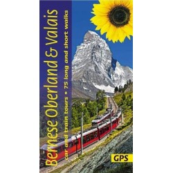 Bernese Overland and Valais: car and train tours, 75 long and short walks