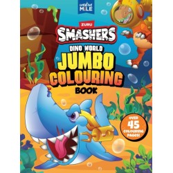 Smashers Dino World Jumbo Colouring Book
