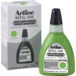Artline Non-press 437A refill ink 60ml Yellow Green