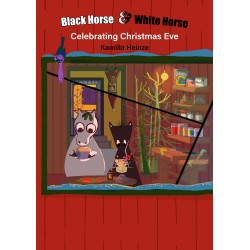 Black Horse & White Horse Celebrating Christmas Eve