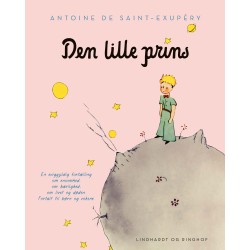 Den lille prins, lyserød, indbundet m. smudsomslag