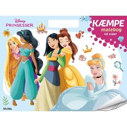 Disney Prinsesser - KÆMPE malebog (malebog med håndtag)