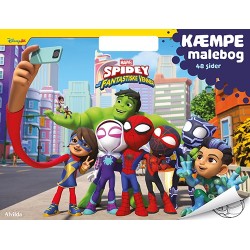 Marvel - Spidey – KÆMPE malebog (malebog med håndtag)