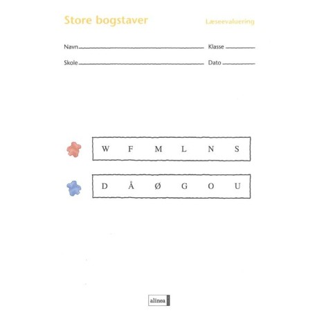 Læseevaluering på begyndertrinnet. Store bogstaver