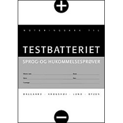 Testbatteriet, noteringsark (10 stk.)
