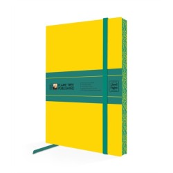 Yellow & Dark Teal Artisan Paperback Notebook