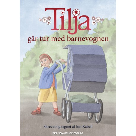Tilja går tur med barnevognen