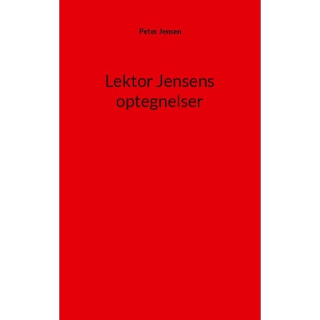 Lektor Jensens optegnelser