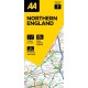 AA Road Map Northern England