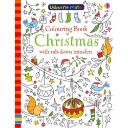 Colouring Book Christmas with rub-down transfers
