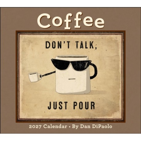 Coffee 2027 Deluxe Wall Calendar