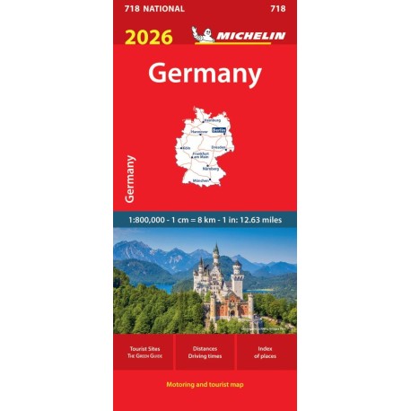 Germany 2026, Michelin National Map 718