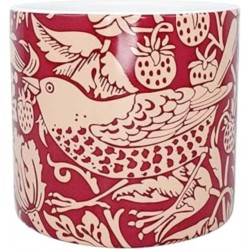 Ceramic Pot (10cm) - ACS William Morris (Raspberry)