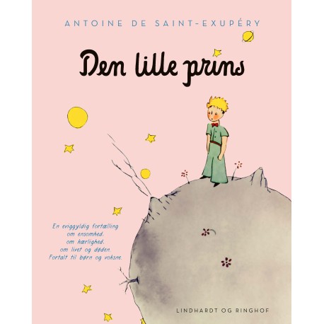 Den lille prins, lyserød, indbundet m. smudsomslag