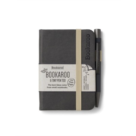 Bookaroo - A7 Baby Notebook & Pen - Charcoal