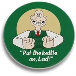 Coaster Single Ceramic - Wallace & Gromit (Wallace)