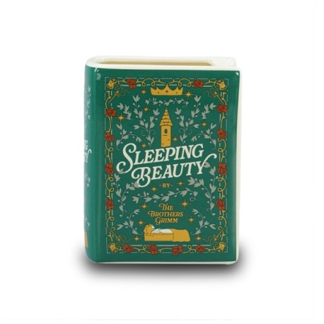 Vase Ceramic Book (14cm) - Sleeping Beauty