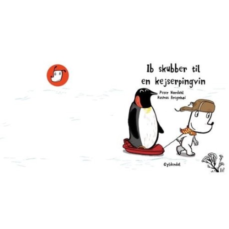 Ib skubber til en kejserpingvin