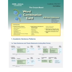 Word Combination Card: A Writer's Reference