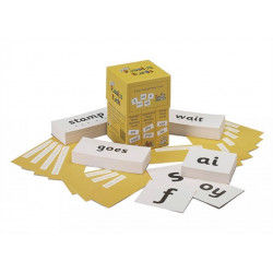 Jolly Phonics Cards: Set of 4 boxes in Precursive Letters