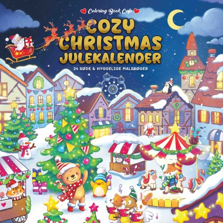 Cozy Christmas julekalender: med 24 søde og hyggelige malebøger