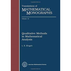 Qualitative Methods in Mathematical Analysis