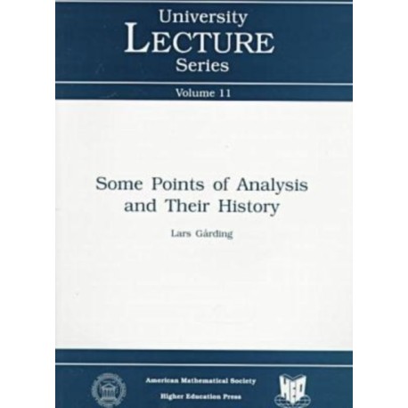 Some Points of Analysis and Their History