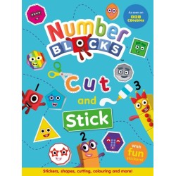 Numberblocks Cut and Stick book