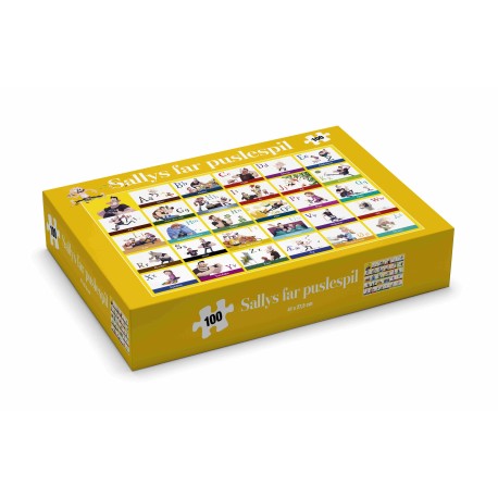 Sallys far - ABC-puslespil, 100 brikker