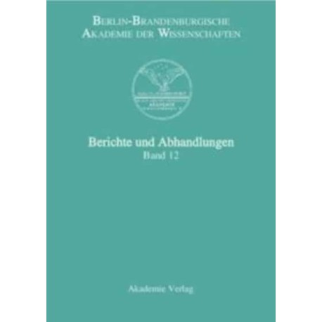 Berichte und Abhandlungen, Band 12
