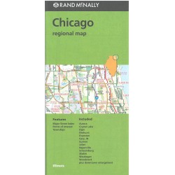 Chicago & Vicinity, Rand McNally Regional Map