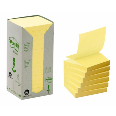 Post-it Z-Notes 76x76 recycled gul (16)