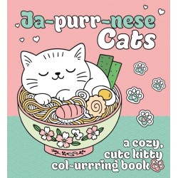 Ja-purr-nese Cats: A cozy, cute kitty colouring book of Japanese cats