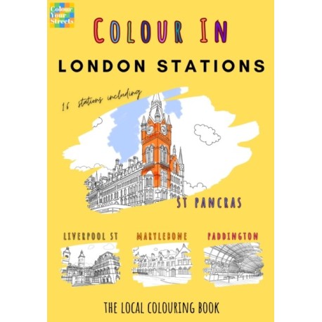 London Stations Colouring Book (A4)