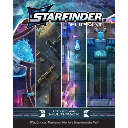 Starfinder Flip-Mat: Cityscape Multi-Pack