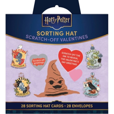 Harry Potter: Sorting Hat Scratch-Off Valentines: School Valentines