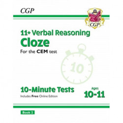 11+ CEM 10-Minute Tests: Verbal Reasoning Cloze - Ages 10-11 Book 2 (with Online Edition)