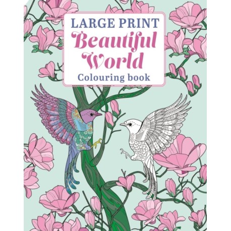 Large Print Beautiful World Colouring Book