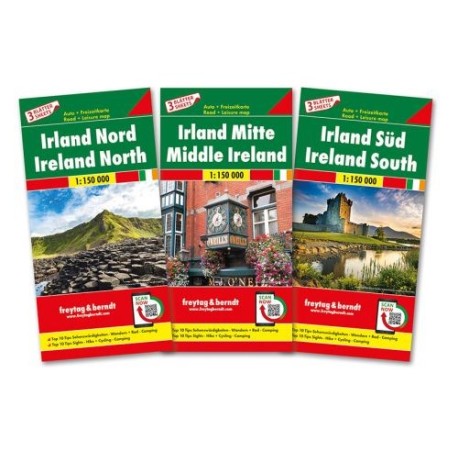 Ireland Road + Leisure Map Set 1-3