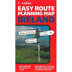 Ireland, Easy Route Planning Map
