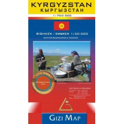 Kyrgyzstan Map for Businessmen & Tourists