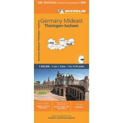Germany Mideast - Michelin Regional Map 544