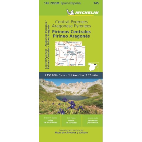 Michelin Pyrenees Central - Zoom Map 145