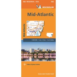 Midatlantic - Michelin Regional Map 582