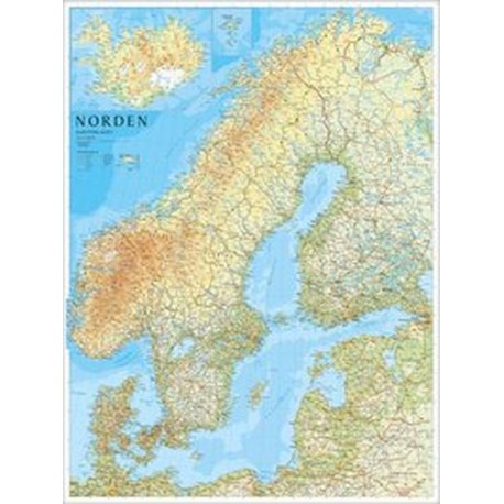 Norden väggkarta