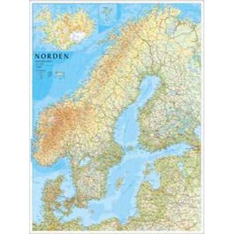 Norden väggkarta