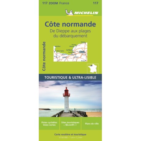 Normandy Coast - Michelin Zoom Map 117