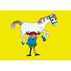 Pippi Långstrump plakat (häst)